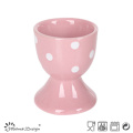 5cm Ceramic Egg Cup Full Glaze with Classical and Lovely Dots Design